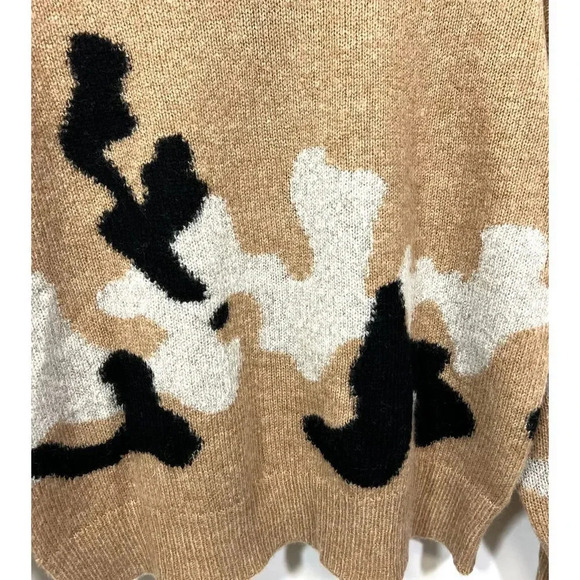 360 CASHMERE Leannah Printed Wool Blend Sweater - Picture 4 of 8